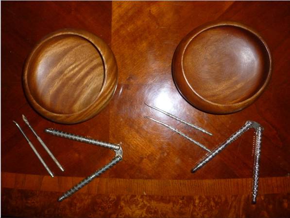 Teak Bowls For Shells and Nut Crackers (Anchorage)