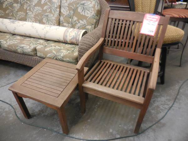 TEAK CHAIR amp TABLE