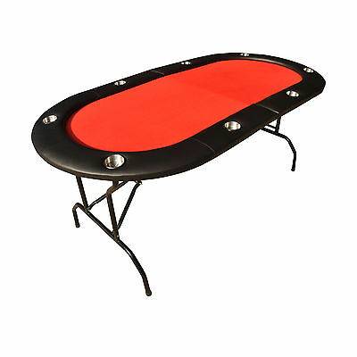 Texas Holdem Poker Folding Table with Cup Holders
