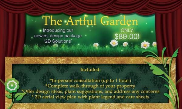 The Artful Gardens NEW Landscape Design Package 2D Solutions (Raleigh, NC)