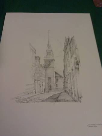 THE OLD NORTH CHURCH PRINT