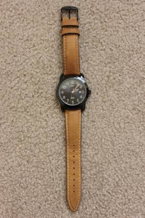 Timex Mens T2P1339J Elevated Classics Watch with Brown Leather Strap