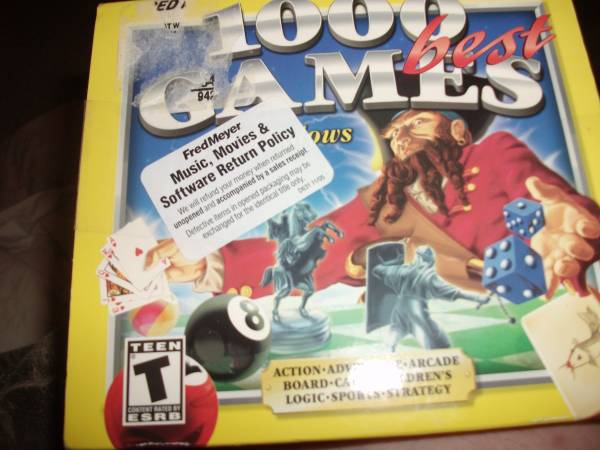 Tons of used computer games for sale
