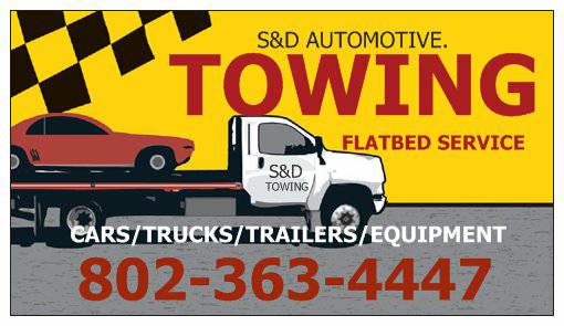 TOWING LOCALLONG DISTANCE  GREAT PRICES. (CHITTENDEN CO.)