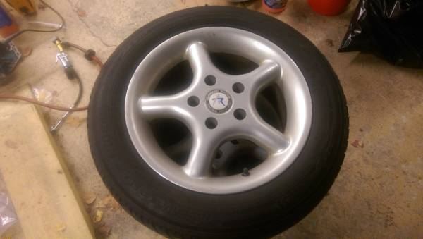 Toyo Studded snow tires on 15in light alloy wheels. summer snow deals