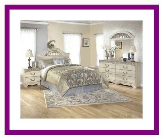 Traditional Light Five Piece Bedroom Apply online for no credit check