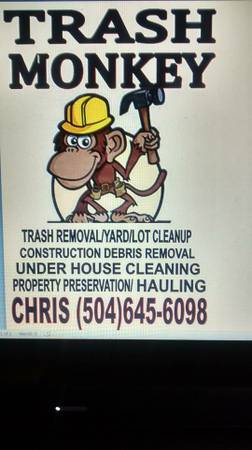 TRASH REMOVAL SERVICE (NEW ORLEANS AND SURROUNDING AREAS)