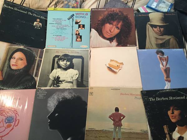 Twelve (12) Barbra Streisand Vinyl Records