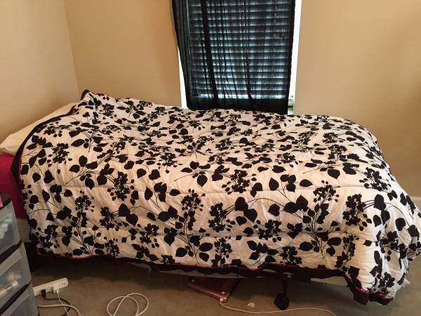 Twin Mattress Frame, and Box Spring, Moving and only used for college