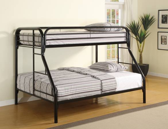 TWIN OVER FULL BUNK BED amp 2 MATTRESSES ( NEW )