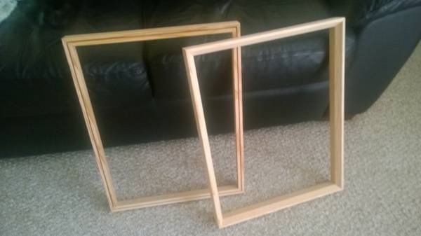Two 16 x 20 stretch frames