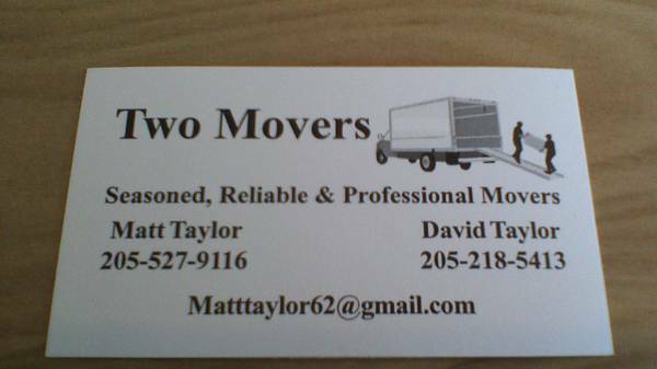 Two Movers 50hr. No Deposit Needed. (columbus)