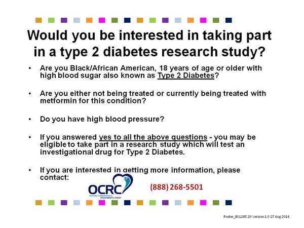Type 2 Diabetes Treatment Study for BlackAfrican Americans