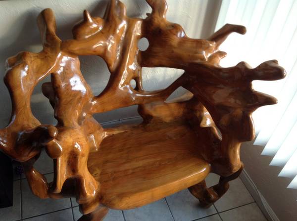 Unique Teak Root Bench from Indonesia
