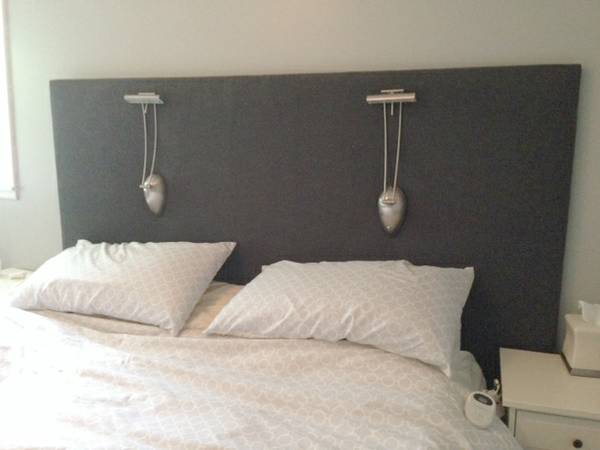 uphostered king size headboard