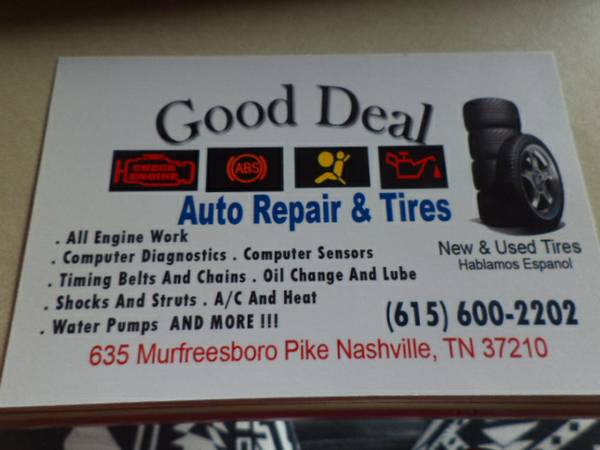 used  amp  new     tire          auto,  repair,   service (635murfreesboro,pk,)