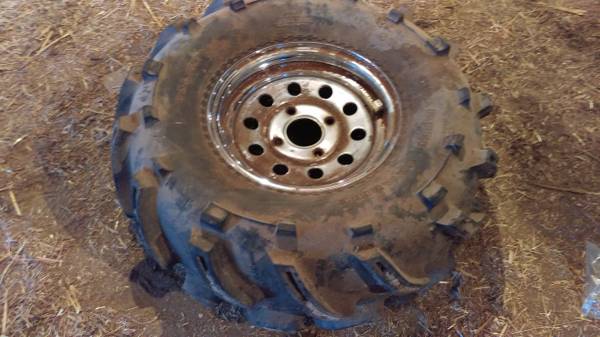 Used atv mudding tires rims