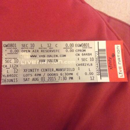 VAN HALEN 81 lt Face Value