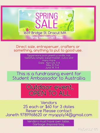 Vendor event Sale (Dracut)