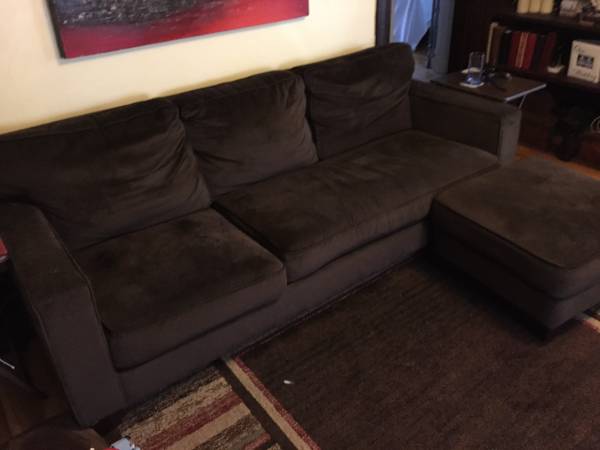 Very comfortable sofa with ottoman