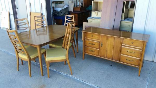 Vintage 1964 Drexel Dining Set Including Buffet