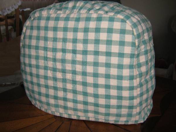 Vintage all thick cotton gingham toaster cover