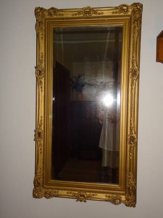 Vintage Beveled Mirror 26 x 47