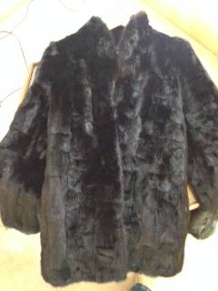Vintage Black Fox Fur Coat