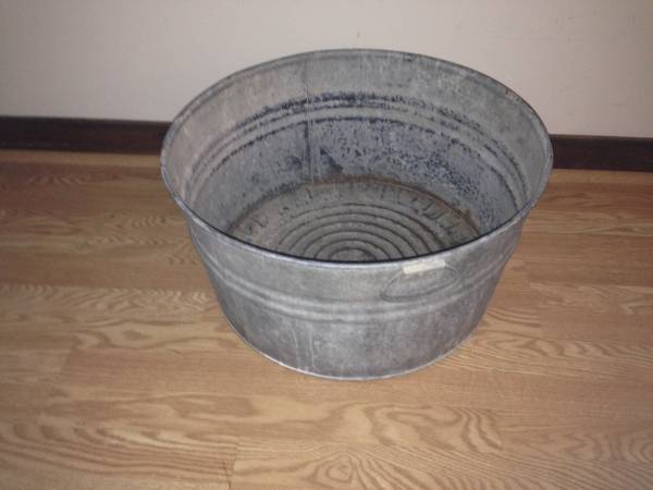 Vintage Galvanized Tub