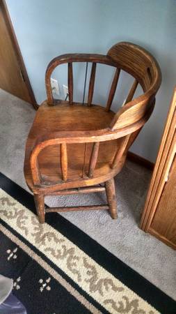 Vintage Oak Office Arm Chair