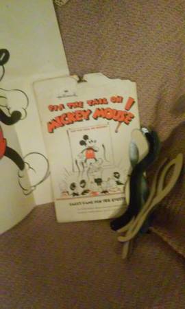 Vintage PIN THE TAIL ON MICKEY MOUSE
