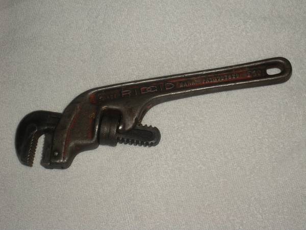Vintage Ridgid 10 Pipe Wrench
