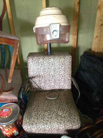 Vintage Salon Hair Dryer Chair
