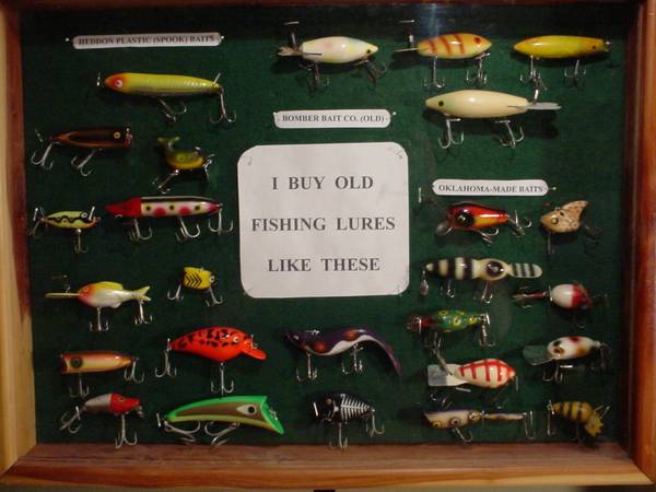 WANTED OLD FISHING LURES AND TACKLE (Statewide)
