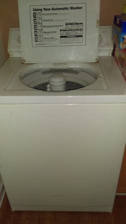 Washer and dryer (white)