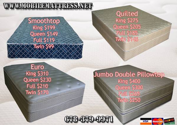 WE ARE THE LEAST EXPENSIVE MATTRESS RETAILER BY FAR (ASK ABOUT FREE DELIVERY)