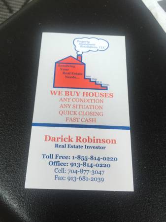 WE BUY HOUSES  ANY SITUATION (Kansas City and surrounding areas)