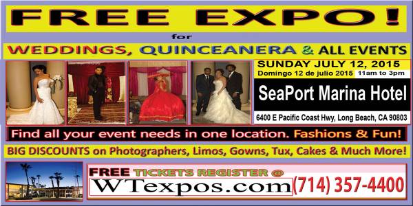 WE INVITE YOU FREE BRIDAL QUINCEANERA EXPO PRIZES amp GIVEAWAYS (FREE EXPO 712 REGISTER ONLINE TODAY)
