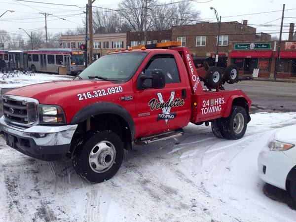 We offer professional towing at affordable rates (Cuyahoga)