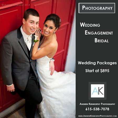 WEDDING, ENGAGEMENT, BRIDAL PHOTOGRAPHY  (NashvilleMiddle TN)