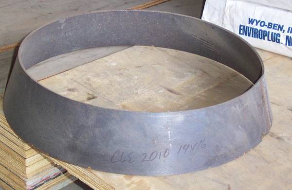 Weld on steel cone 14 x 16