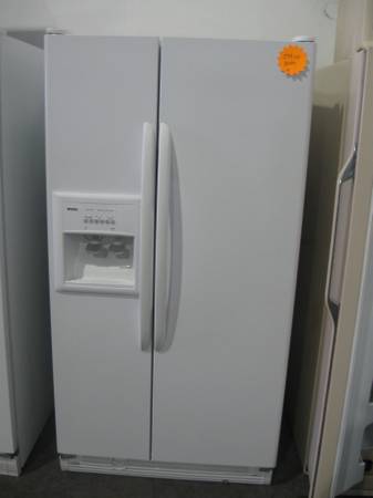 WHIRLPOOL WHITE SIDE BY SIDE REFRIDGERATOR