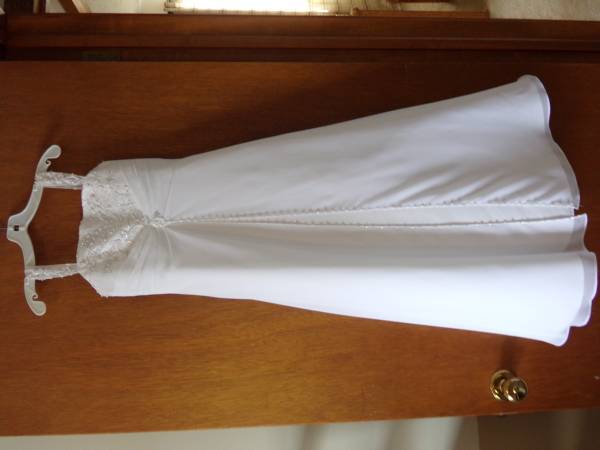 White Flower Girl Dress Size 8