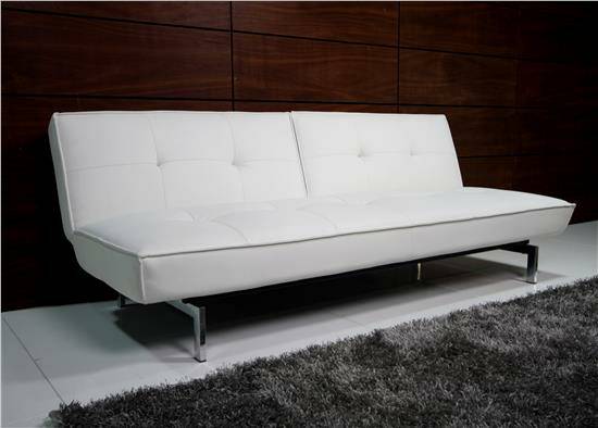 white futon