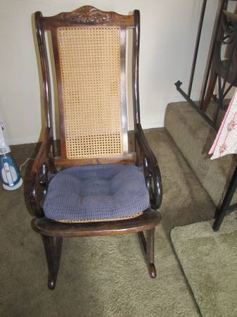 wooden rocking chair with removeable seat smoke free home