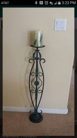 Wrought iron candle holder (pittsburg  antioch)