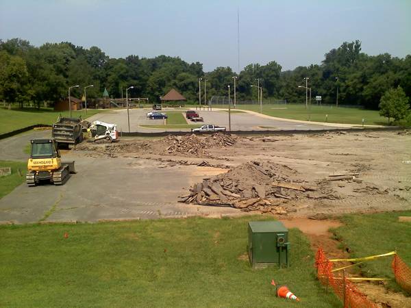 Xpert Patio dig, gravel spread, drainage grading with Bobcat (Sumner, Robertson, Davidson)