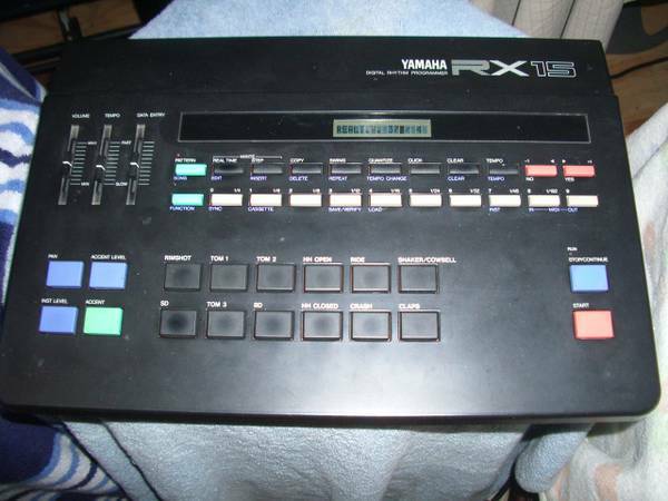 Yamaha RX15, Digital Rhythm Programmer, Drum Machine, Vintage