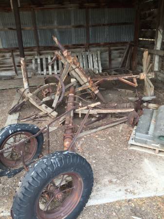 Yard Art antique wagon pieces