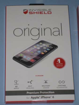 ZAGG APPLE iPHONE 6 ORIGINAL INVISIBLESHIELD CLEAR SCREEN PROTECTOR